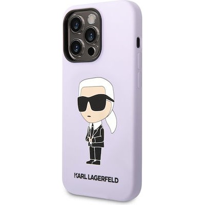 Karl Lagerfeld Ikonik NFT Silicone Case Purple (iPhone 14 Pro)